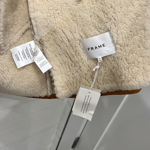 Frame | RARE NWT Cocoon Shearling Coat seen on Giselle Bundchen and Olivia Munn - Picture 8 of 12